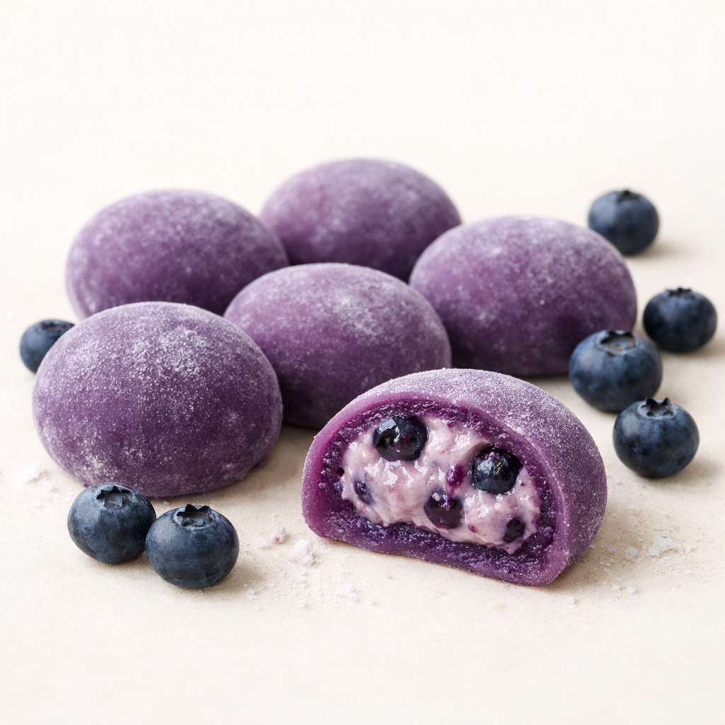 Mochi Jagodowe - leśne jagody