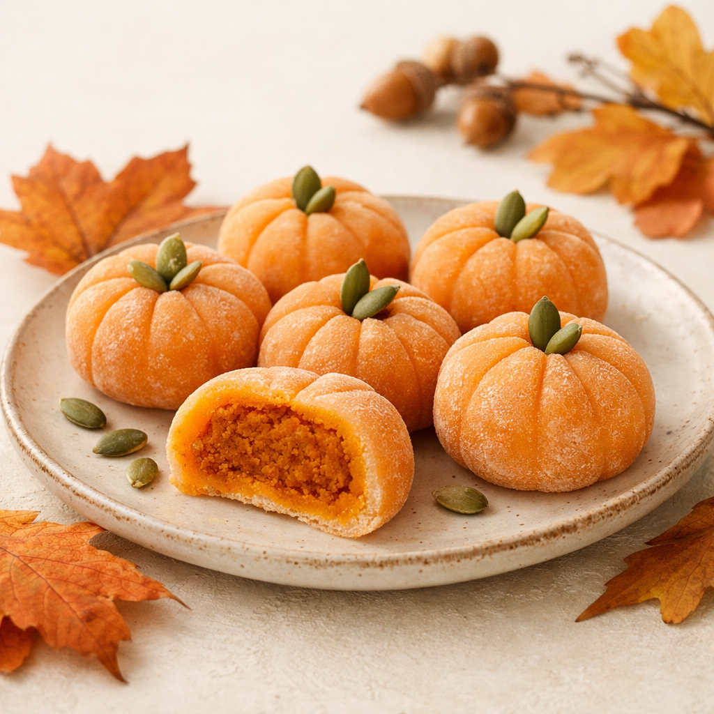 Mochi Jesienne - dynia i przyprawy