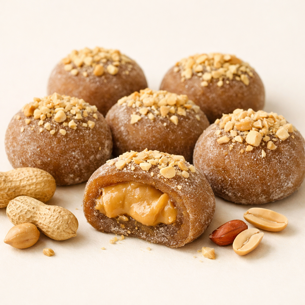 Mochi Orzechowe - pasta orzechowa
