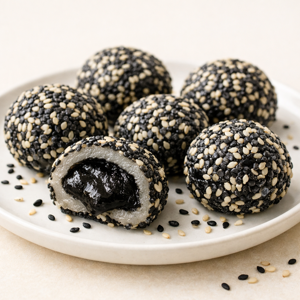 Mochi Sezamowe - czarny sezam